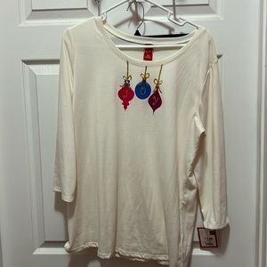 New, Christmas mid sleeve top